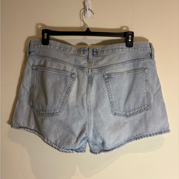 AGOLDE Parker Long Shorts in Twister Light Blue size 34 - Picture 8 of 10